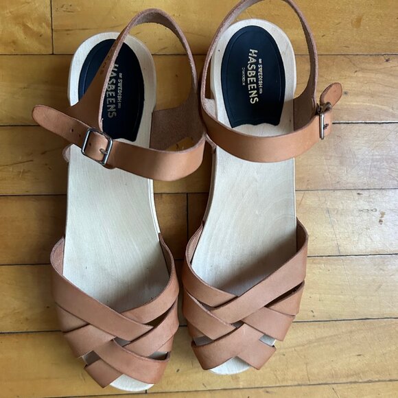 NWOT Swedish Hasbeens Magdalena Braided Sandal 41 - Picture 2 of 4